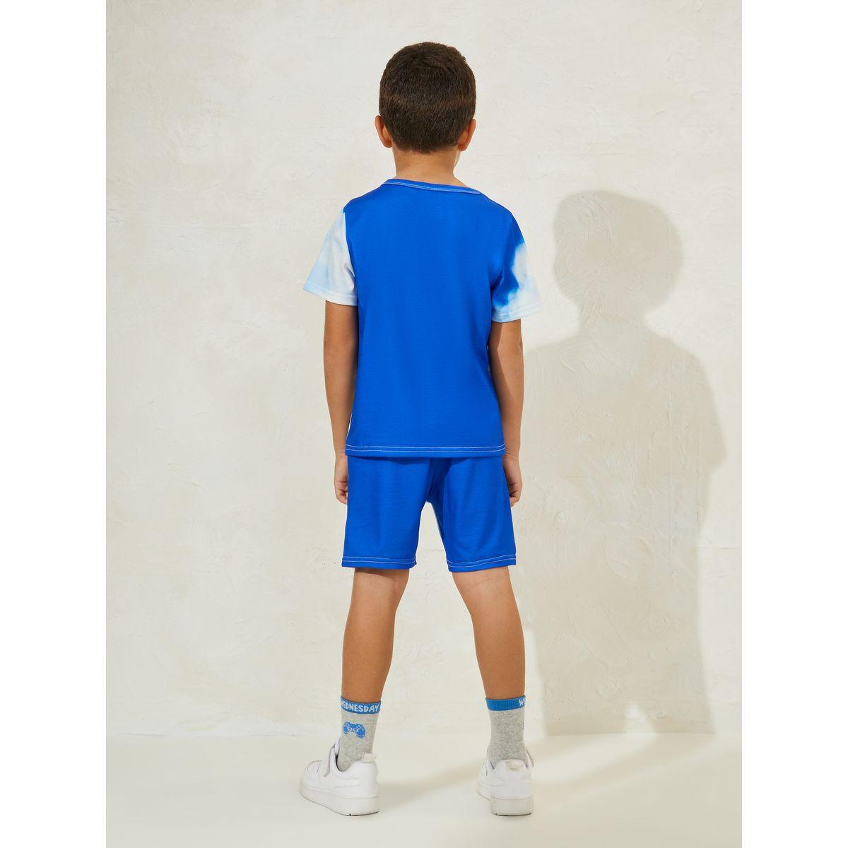 Styli Cloud Printed T-Shirt & Short Set-boys-clothing-setsandcoords-image-5