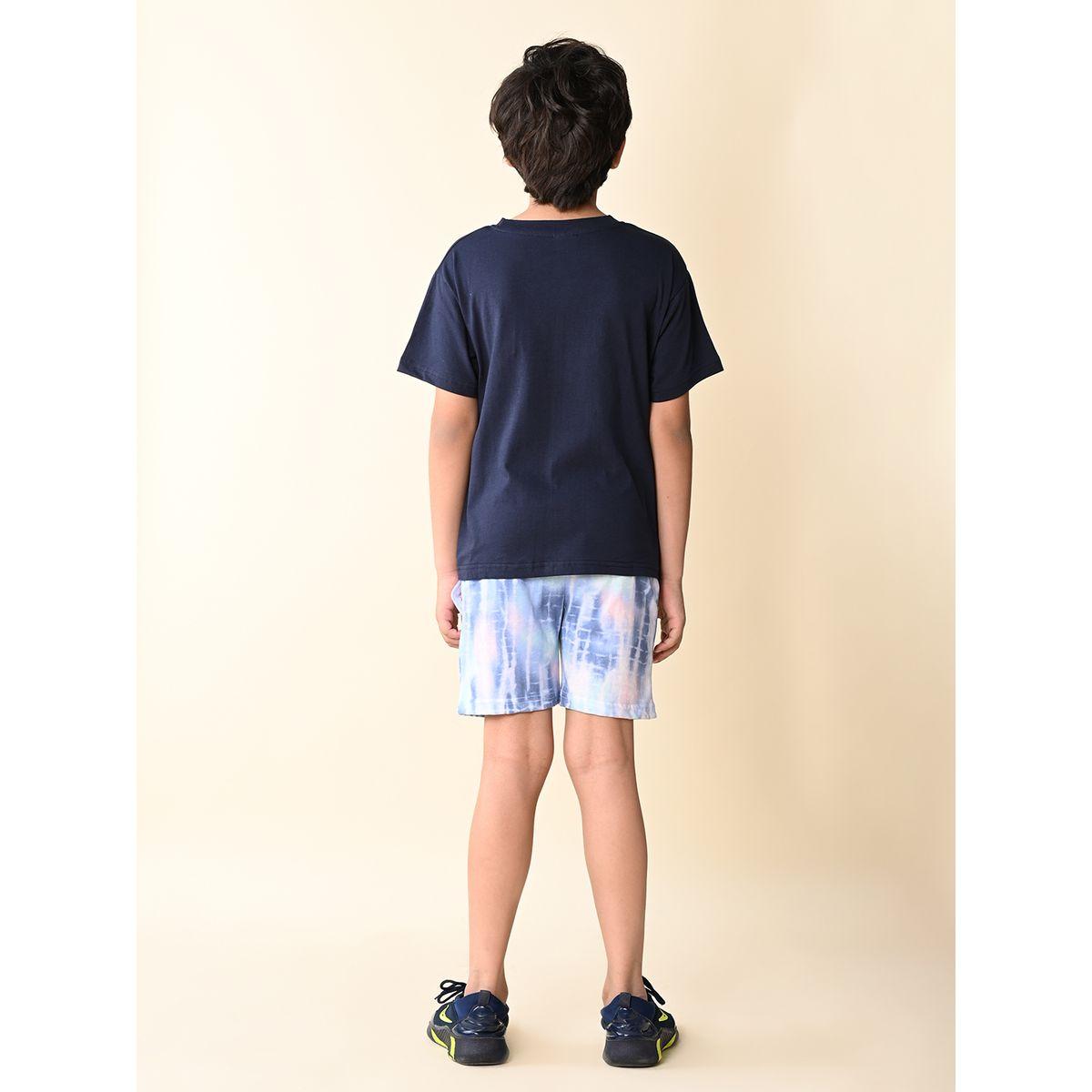 مجموعة من شورت بطبعة تاي داي مع تيشيرت-boys-clothing-setsandcoords-image-4