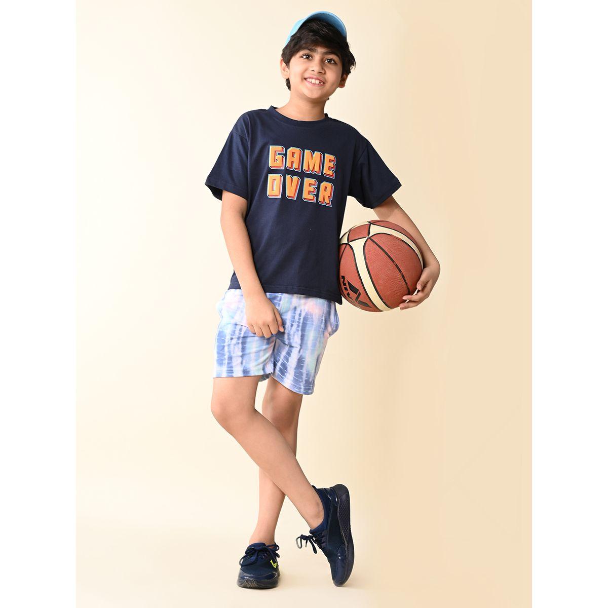 مجموعة من شورت بطبعة تاي داي مع تيشيرت-boys-clothing-setsandcoords-image-5
