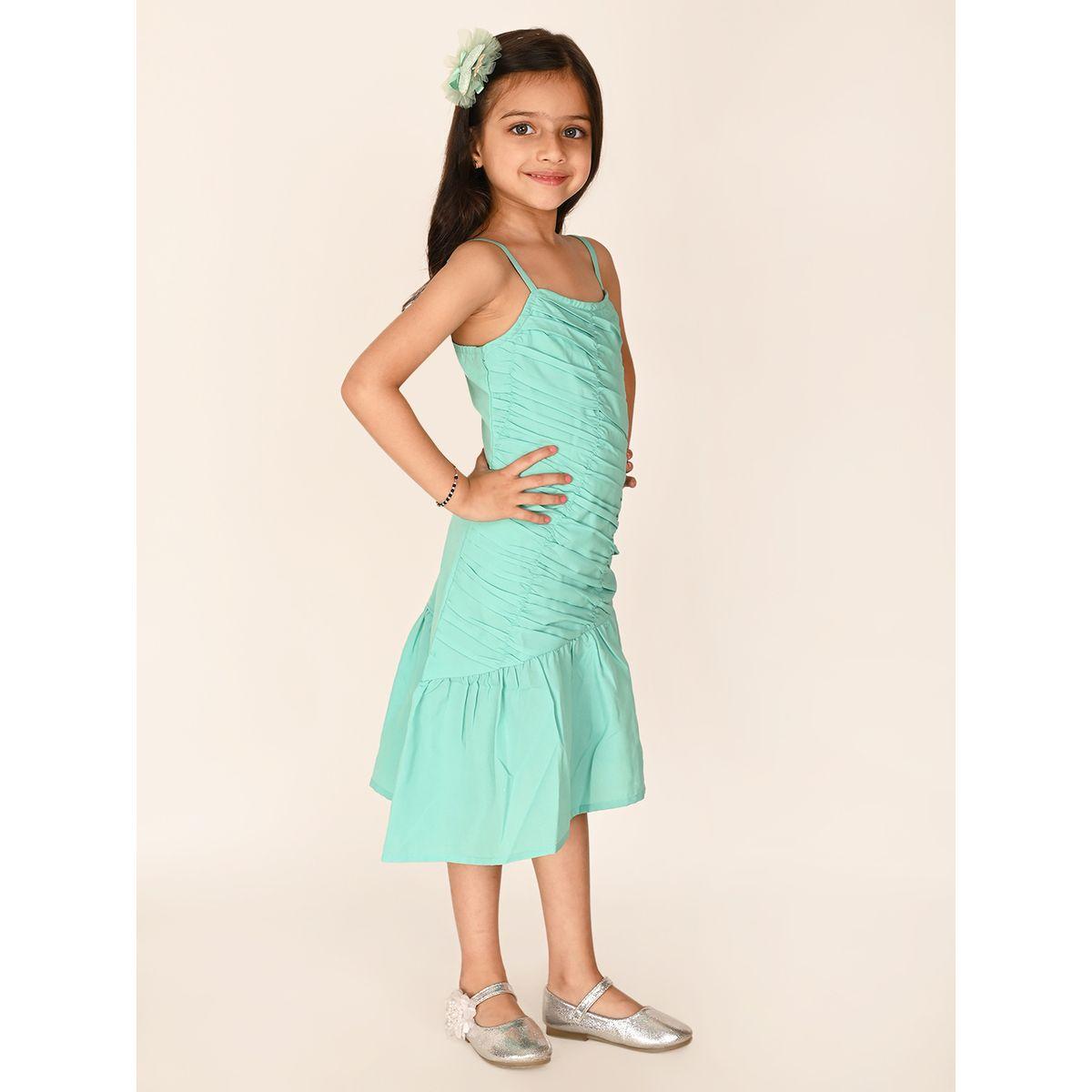LilPicks Gathered Drop Waist Dress-girls-clothing-dressesandjumpsuits-image-3