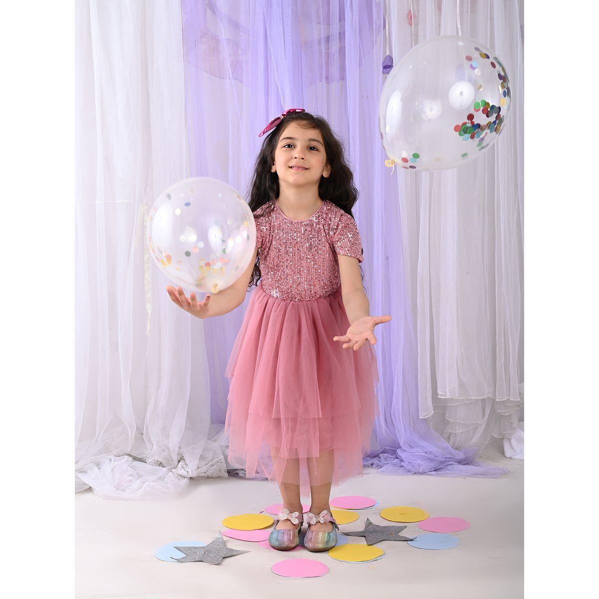 فستان بطبقات شبكية ومزين بالترتر-girls-clothing-dressesandjumpsuits-image-1