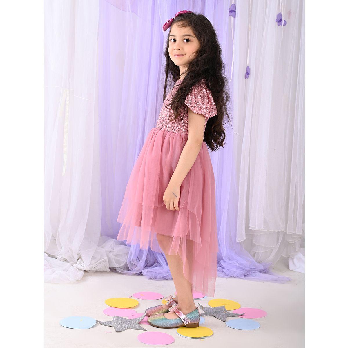فستان بطبقات شبكية ومزين بالترتر-girls-clothing-dressesandjumpsuits-image-3