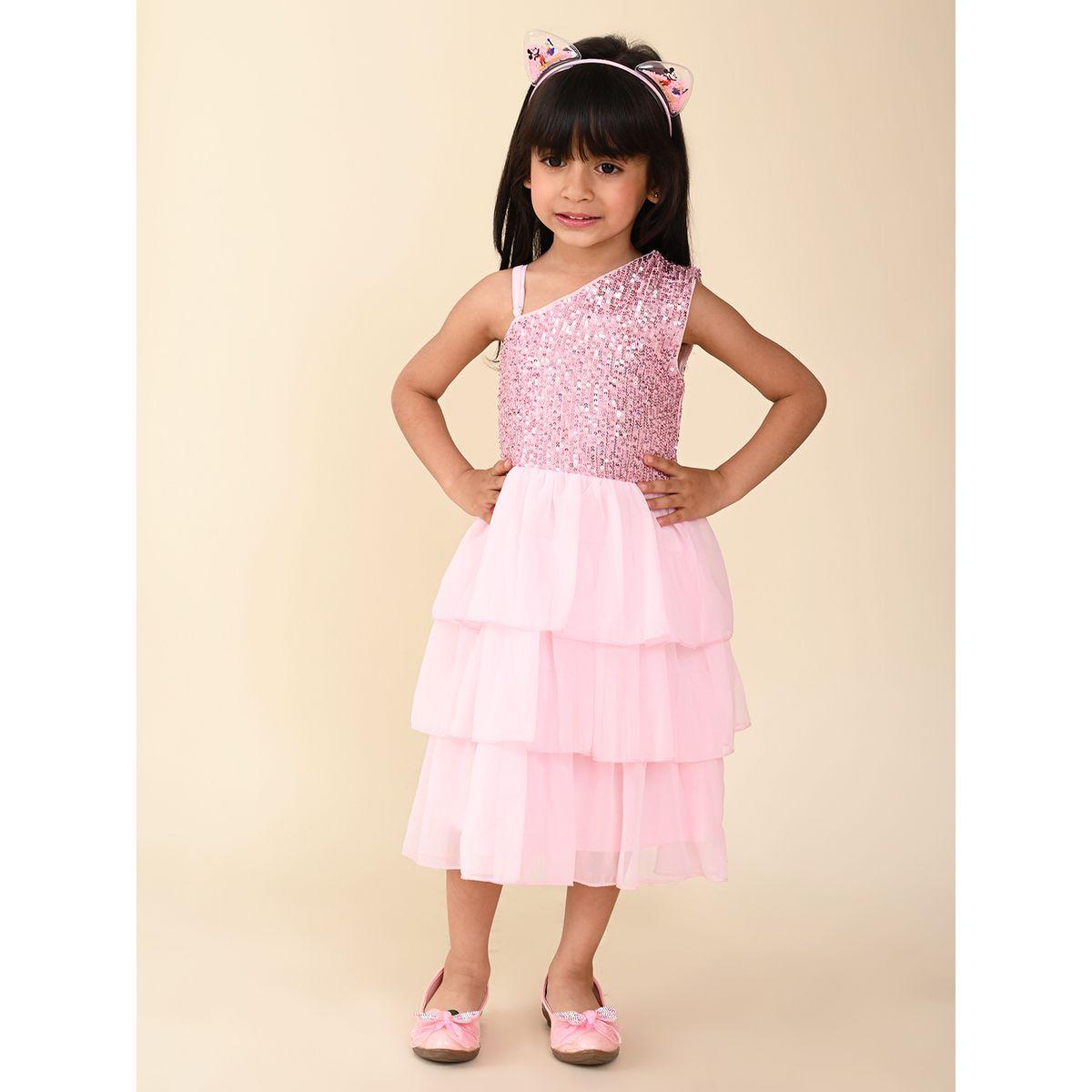 فستان بكتف واحد ومزين بالترتر-girls-clothing-dressesandjumpsuits-image-2