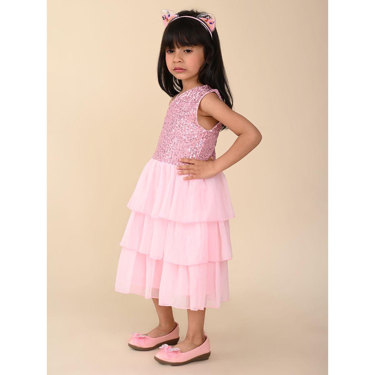 فستان بكتف واحد ومزين بالترتر-girls-clothing-dressesandjumpsuits-image-3