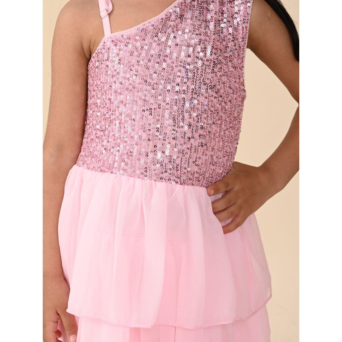 فستان بكتف واحد ومزين بالترتر-girls-clothing-dressesandjumpsuits-image-5