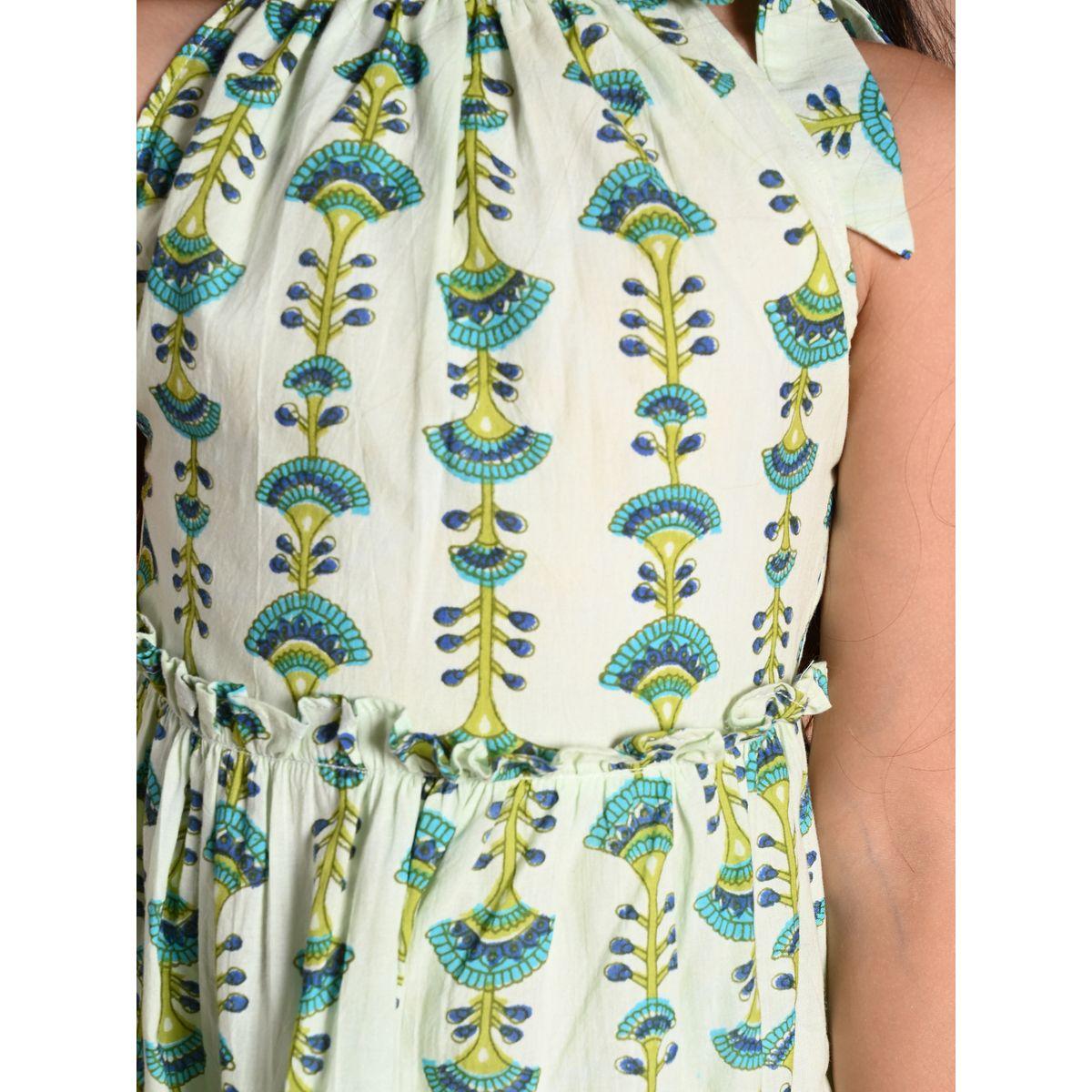 فستان مطبع بالكامل مع ياقة هولتر ليل بيكس × ستايلي-girls-clothing-dressesandjumpsuits-image-2