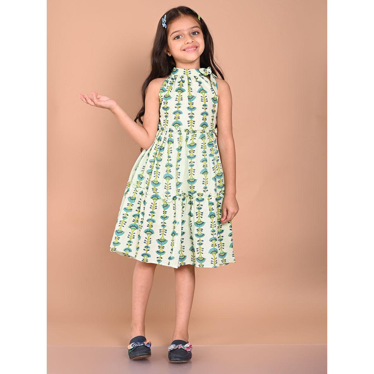 فستان مطبع بالكامل مع ياقة هولتر ليل بيكس × ستايلي-girls-clothing-dressesandjumpsuits-image-3