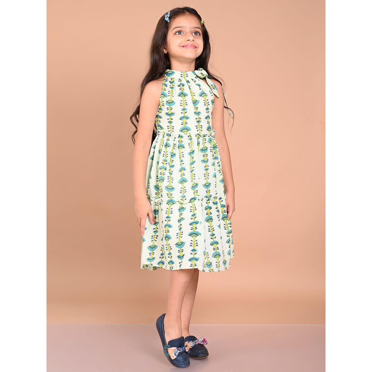 فستان مطبع بالكامل مع ياقة هولتر ليل بيكس × ستايلي-girls-clothing-dressesandjumpsuits-image-4