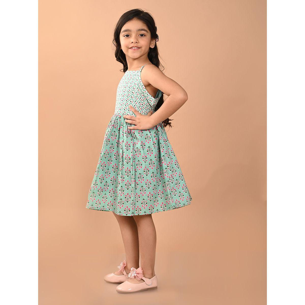 LilPicks X Styli  Floral Print Strappy Dress-girls-clothing-dressesandjumpsuits-image-4