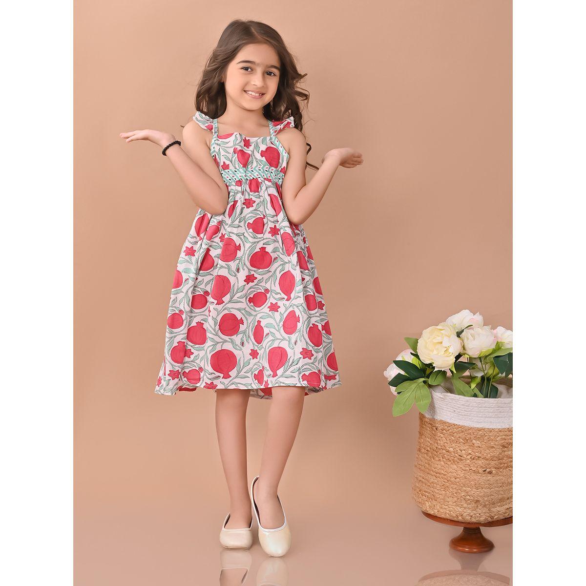 LilPicks X Styli  Cross-Back Detail Floral Dress-girls-clothing-dressesandjumpsuits-image-1