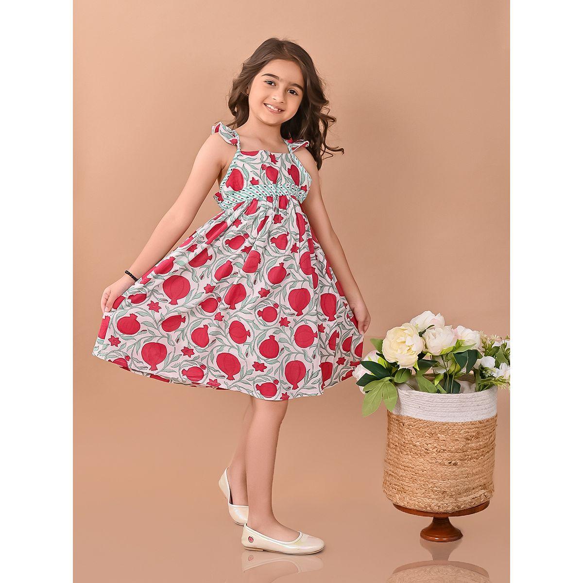 LilPicks X Styli  Cross-Back Detail Floral Dress-girls-clothing-dressesandjumpsuits-image-5