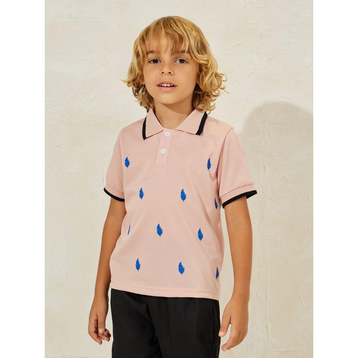 Styli Leaf Print Polo T-Shirt-boys-clothing-tshirtsandpolos-image-1