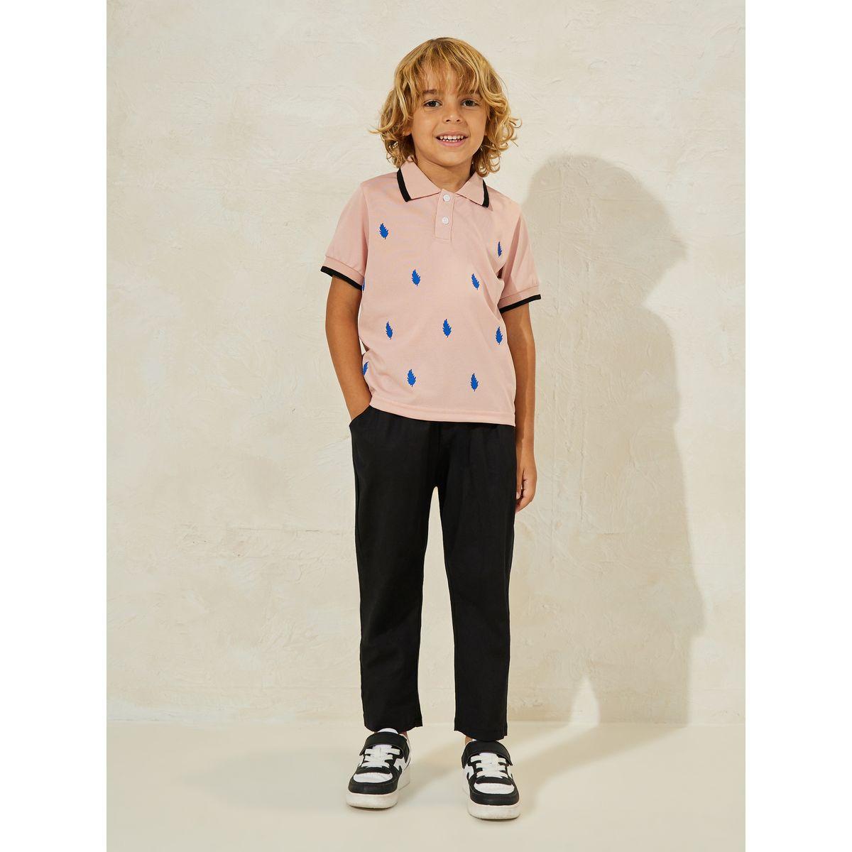 Styli Leaf Print Polo T-Shirt-boys-clothing-tshirtsandpolos-image-2