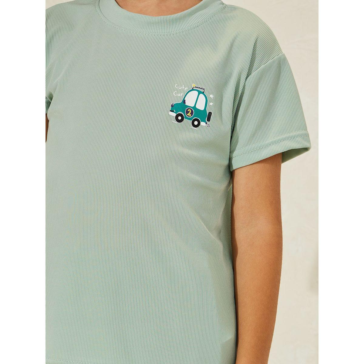 مجموعة من شورت مع تيشيرت بطبعة سيارة-boys-clothing-nightwear-image-3