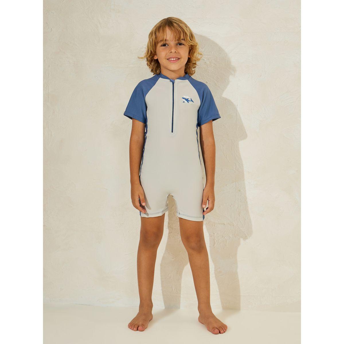Styli Quick-Drying One-Piece Short-Sleeved Swimsuit-boys-clothing-swimwear-image-1