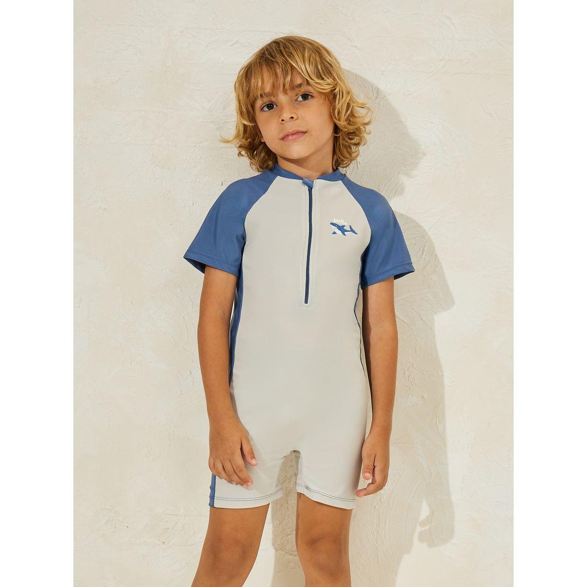 Styli Quick-Drying One-Piece Short-Sleeved Swimsuit-boys-clothing-swimwear-image-2