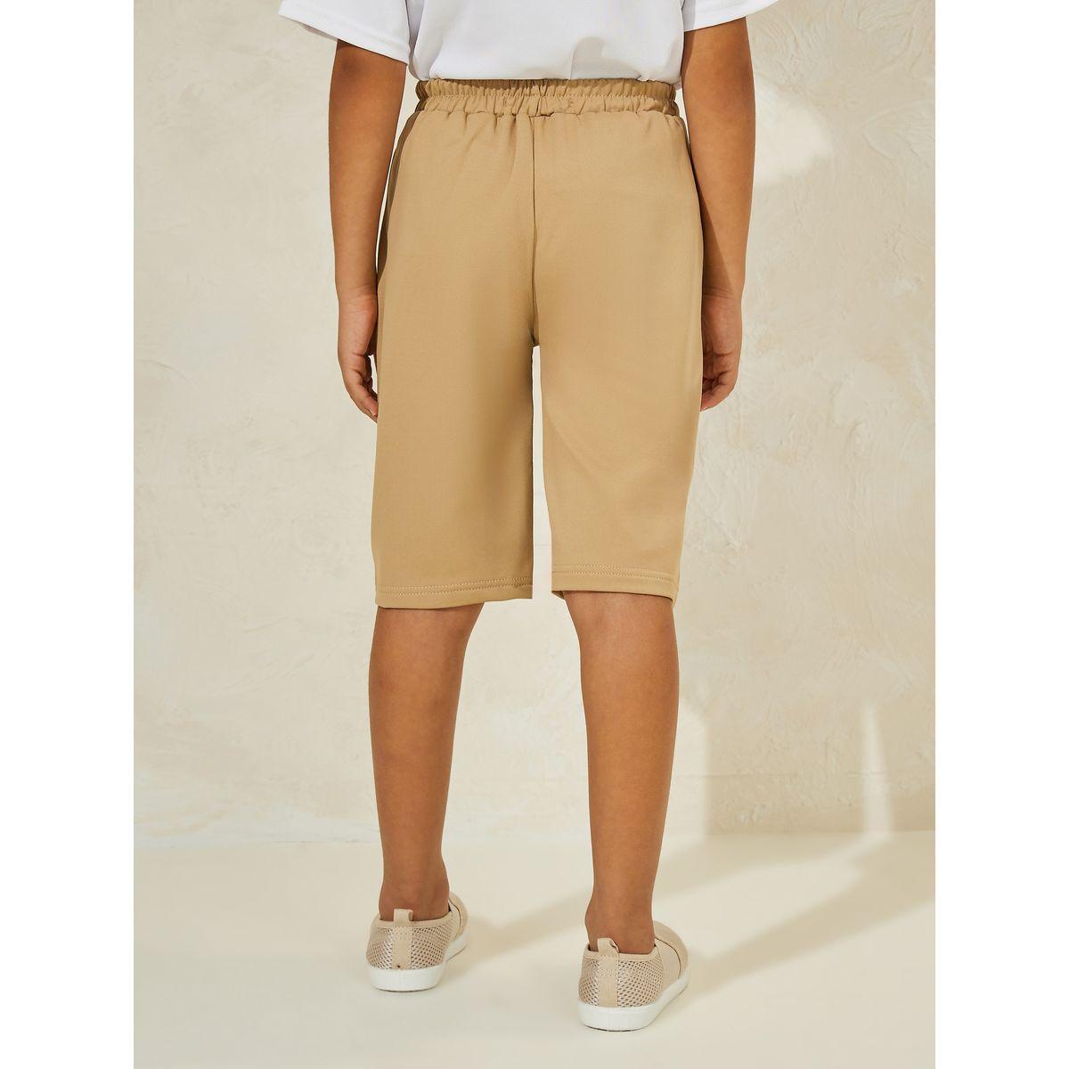 Styli Solid Casual Slim Fit Shorts-boys-clothing-bottoms-trousers-image-4