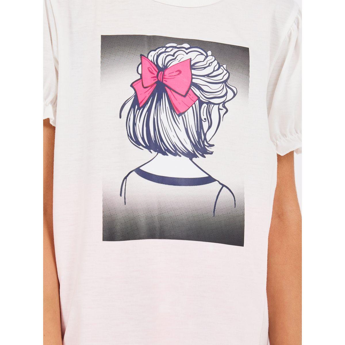 Styli Girl Graphic T-Shirt & Polka Dot Skirt Set-girls-clothing-setsandcoords-image-3