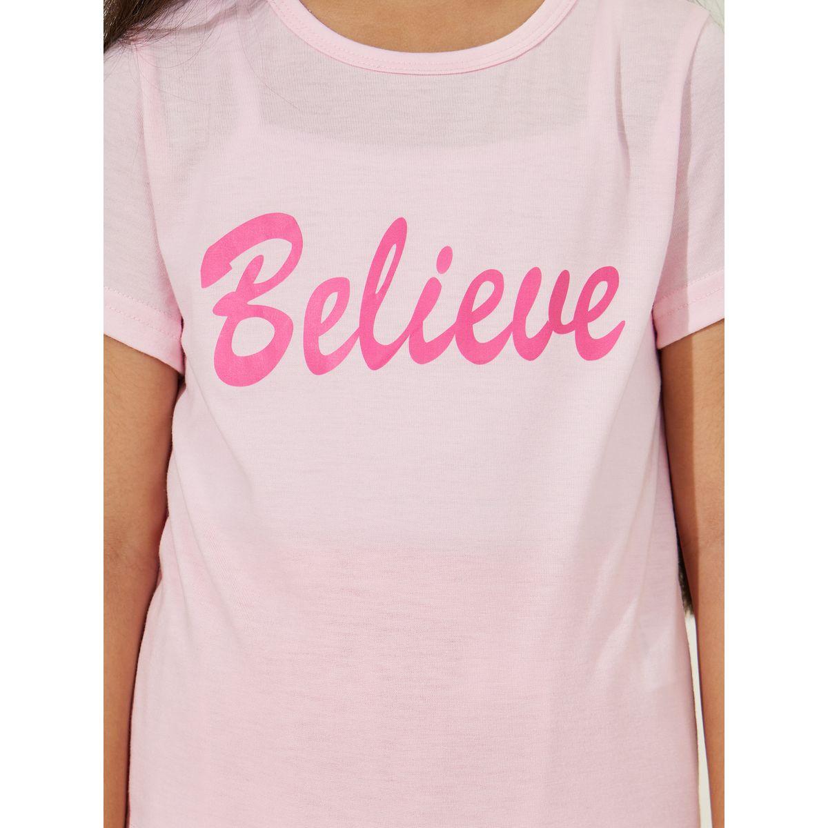 مجموعة من بنطال مع تيشيرت مطبع بحرف-girls-clothing-setsandcoords-image-3