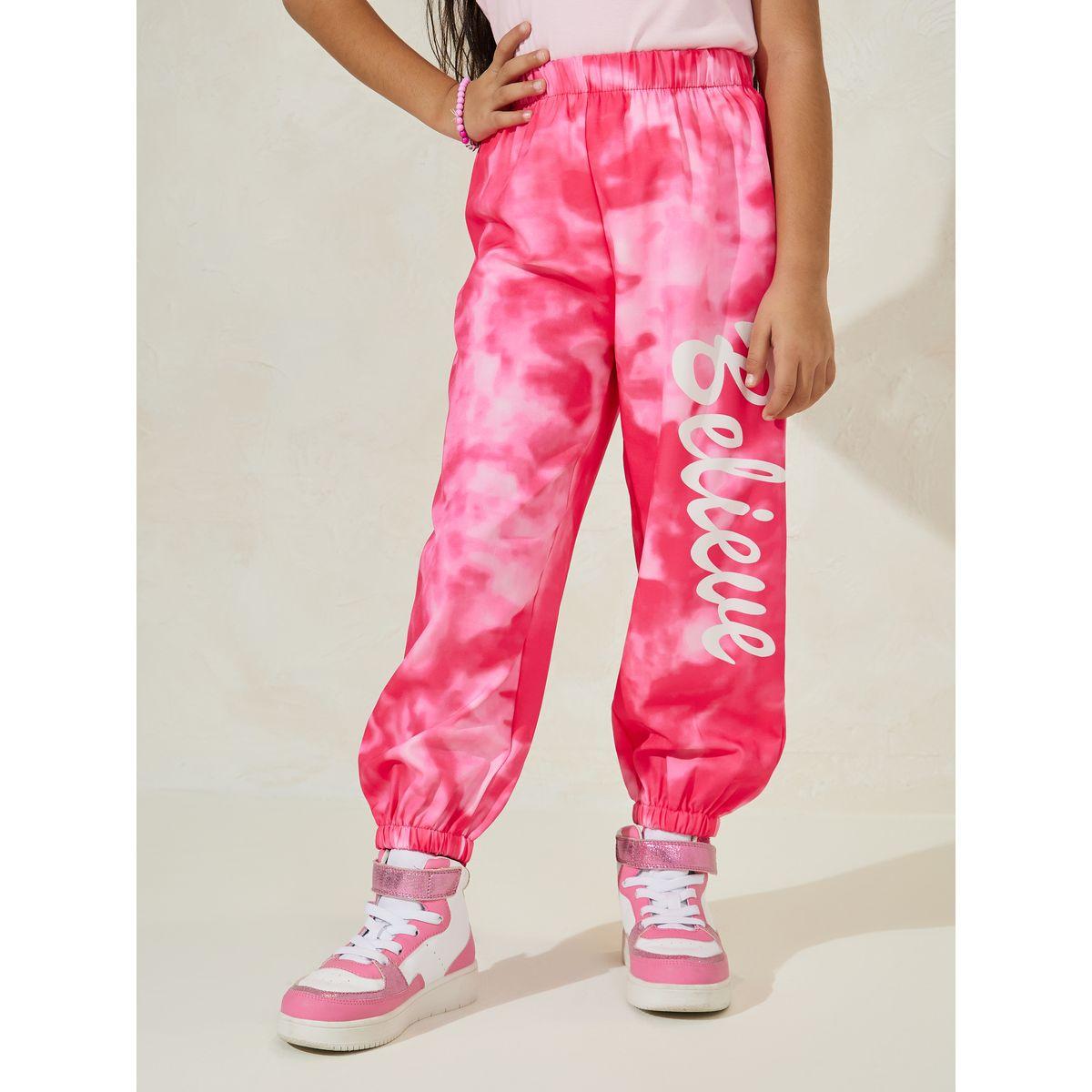 مجموعة من بنطال مع تيشيرت مطبع بحرف-girls-clothing-setsandcoords-image-5