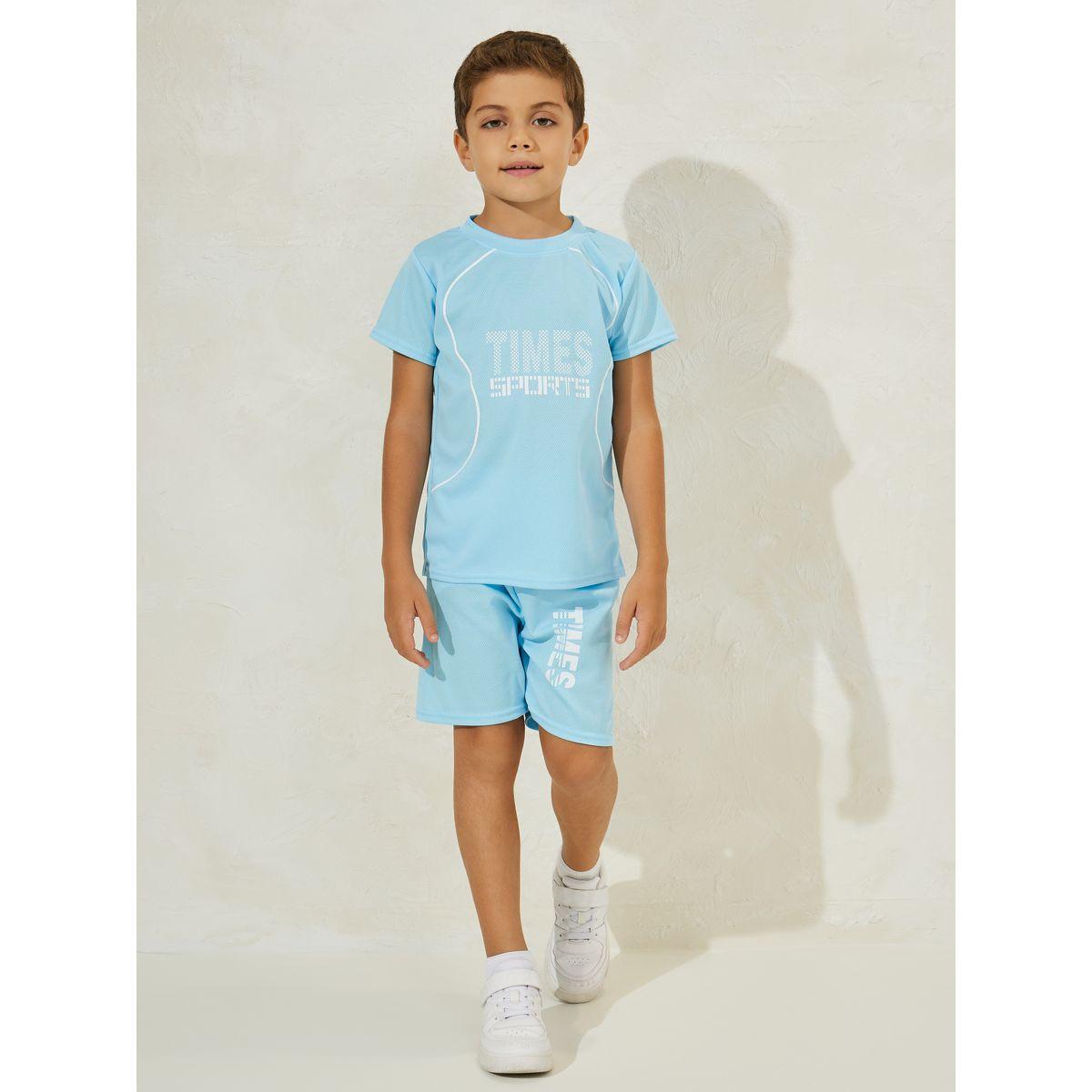 Styli Graphic Print T-Shirt & Shorts Sportswear Set-sports-boys-clothing-sets-image-2