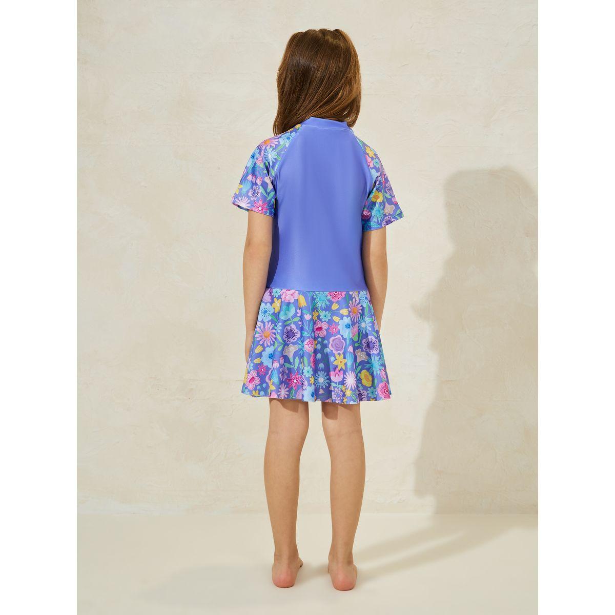 Styli Floral Print Quick-Drying Swimsuit with Cap-sports-gear-gym-image-5