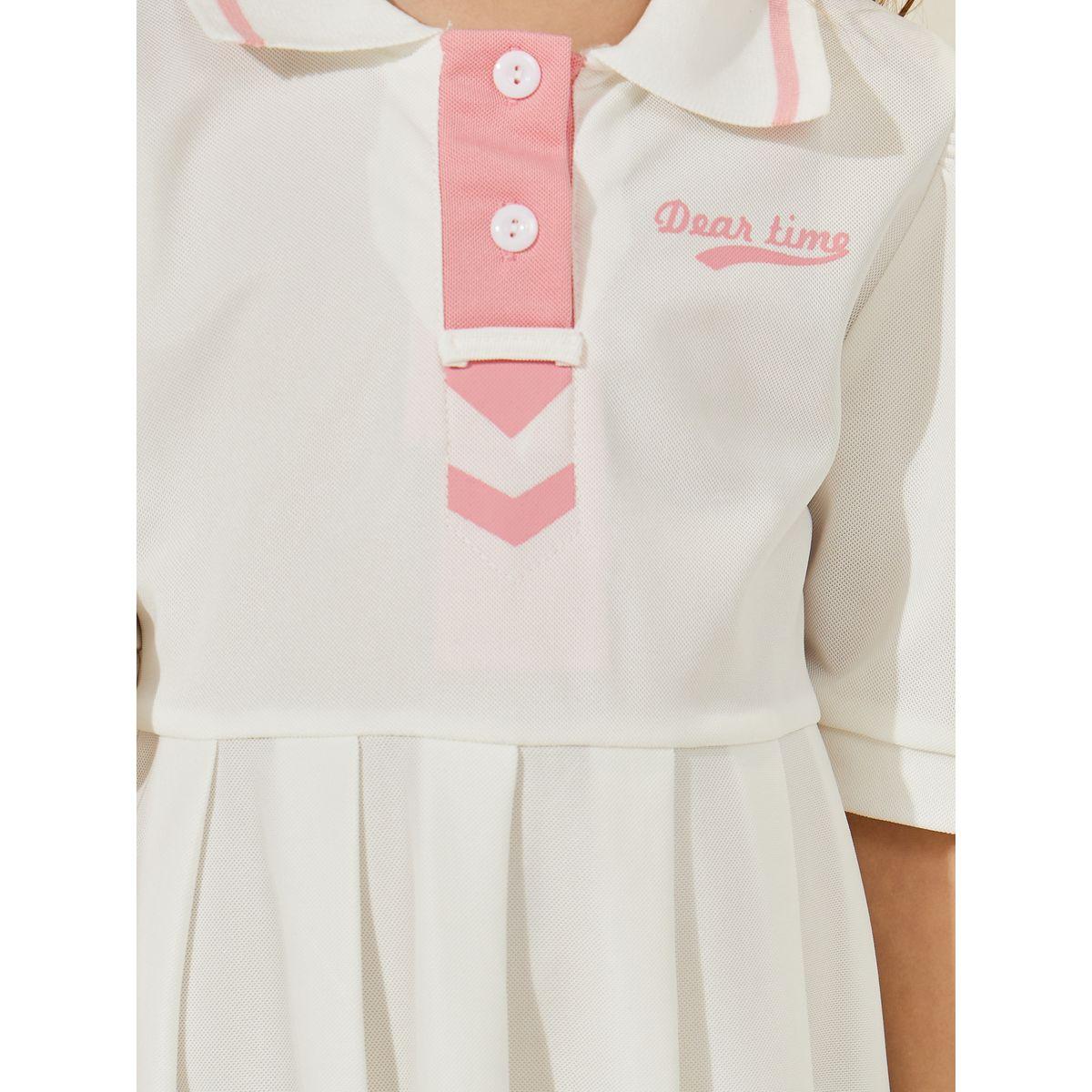 Styli Preppy Casual Dress with Polo Neck-girls-clothing-dressesandjumpsuits-image-3