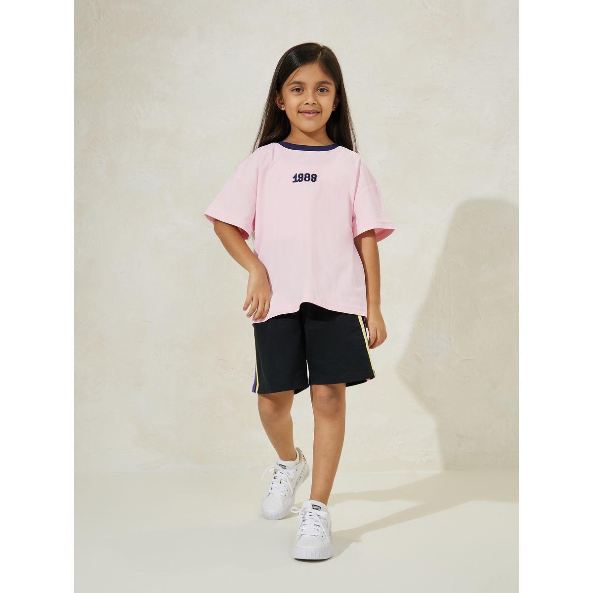 شورت كاجوال مزين باشرطة جانبية-girls-clothing-bottoms-shorts-image-2