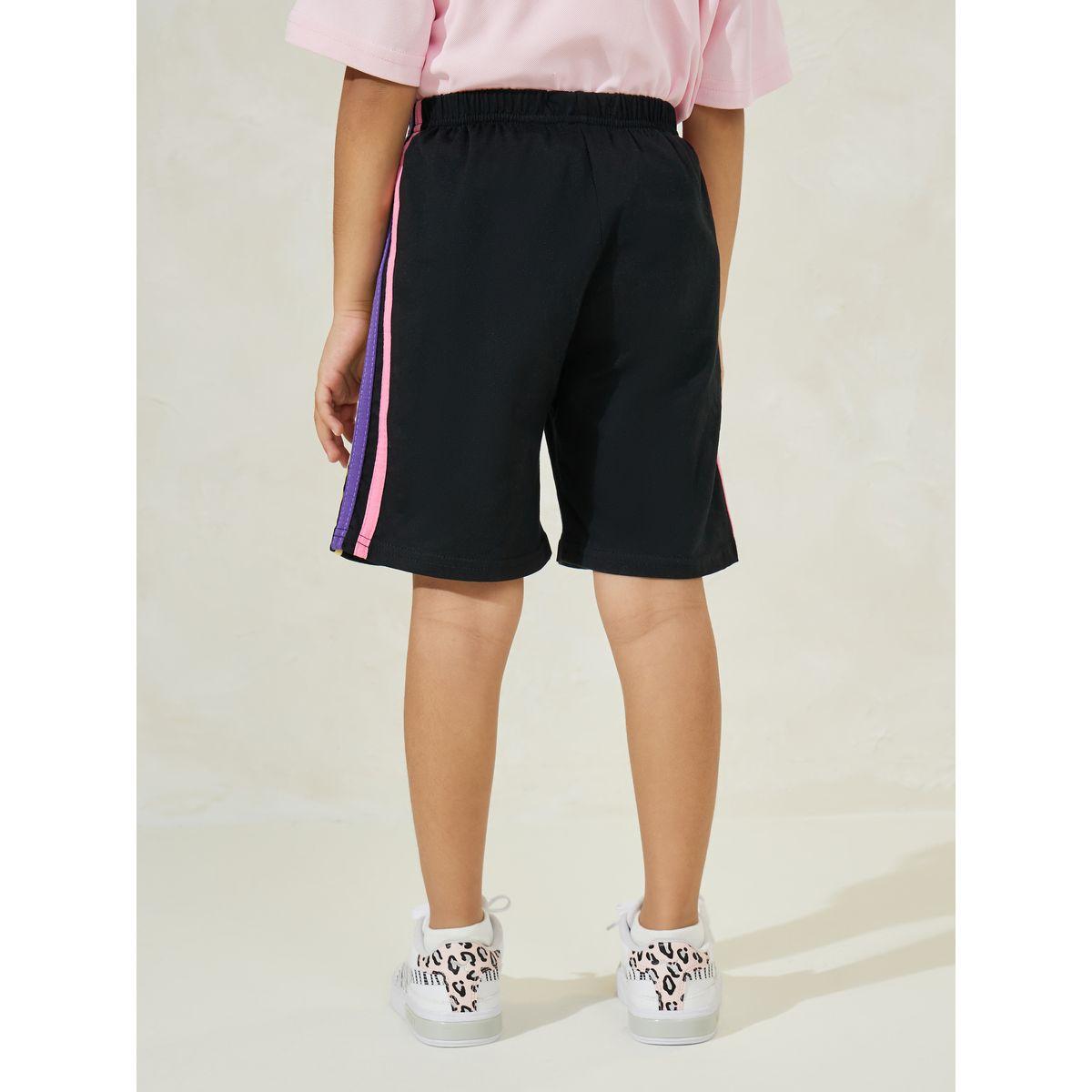 شورت كاجوال مزين باشرطة جانبية-girls-clothing-bottoms-shorts-image-4