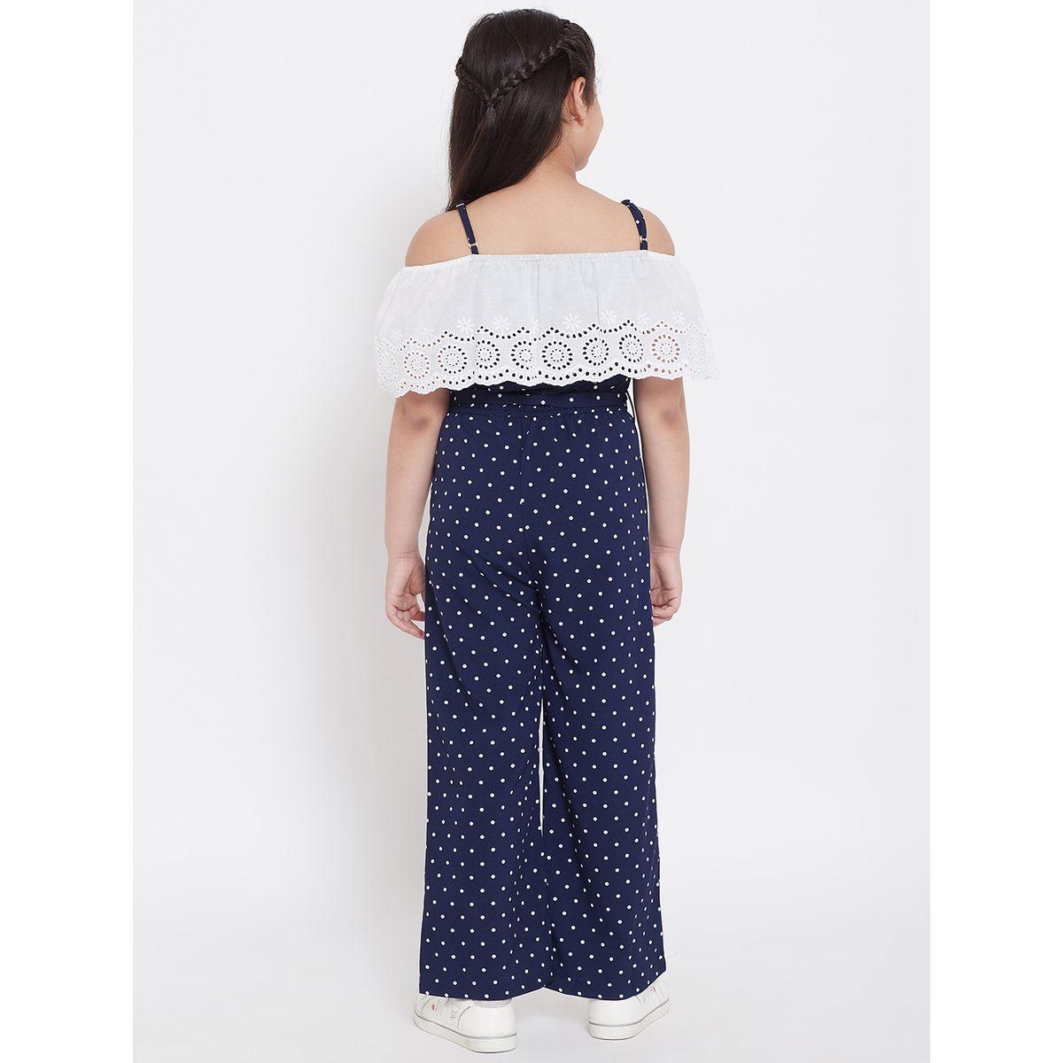 جمبسوت كاجوال مطبع بنقاط بولكا ستايلو بَج × ستايلي-girls-clothing-rompers-image-3