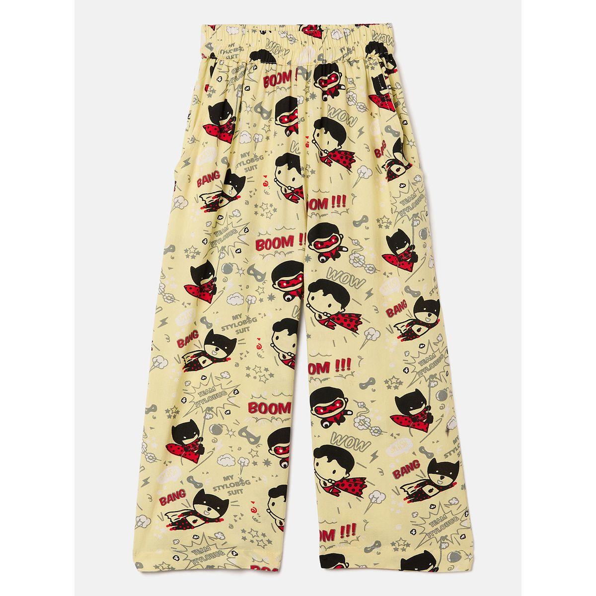طقم من بنطال بيجاما مع بلوزة بطبعة جرافيك ستايلو بَج × ستايلي-boys-clothing-nightwear-image-4