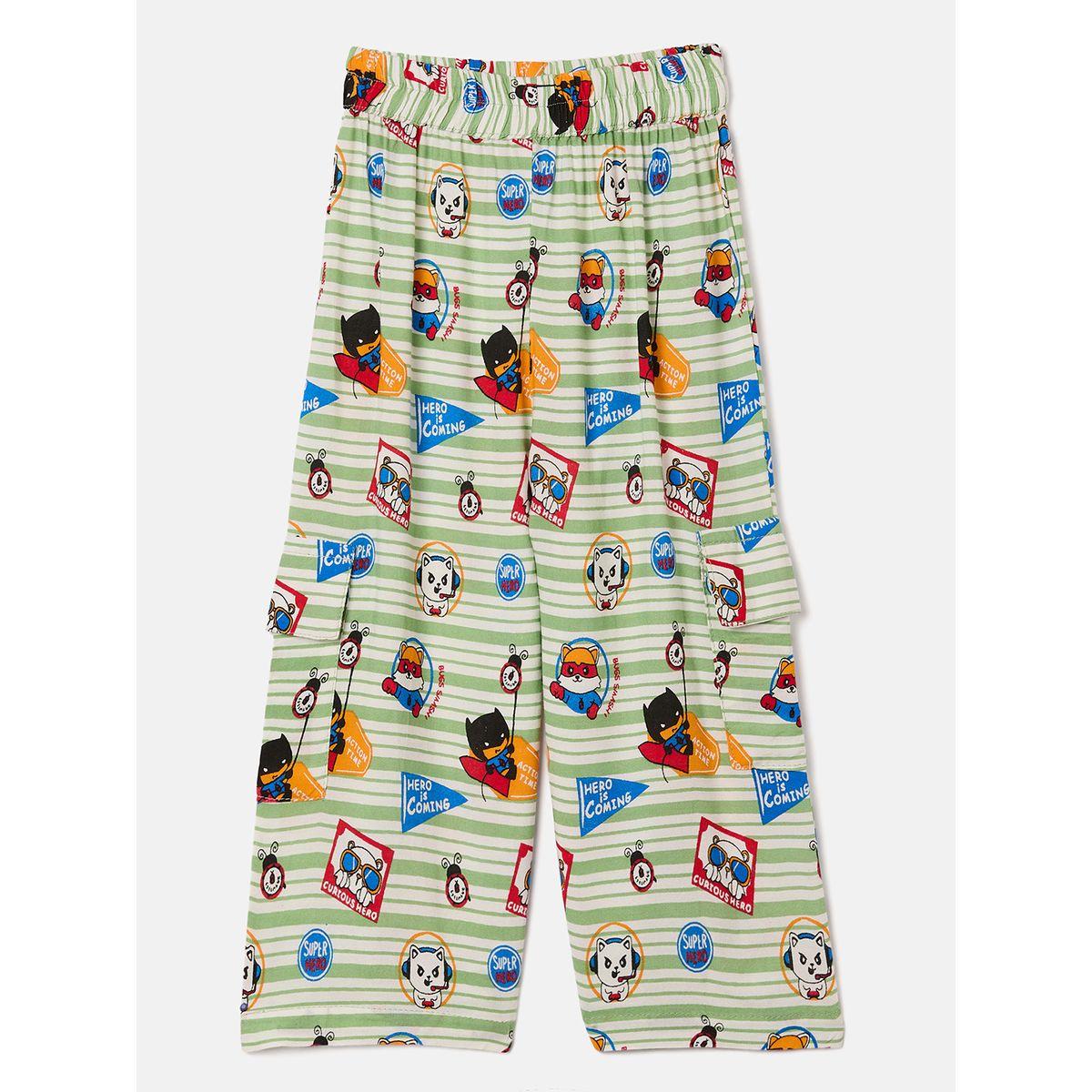 طقم من بنطال بيجاما مع بلوزة بطبعة جرافيك ستايلو بَج × ستايلي-boys-clothing-nightwear-image-4