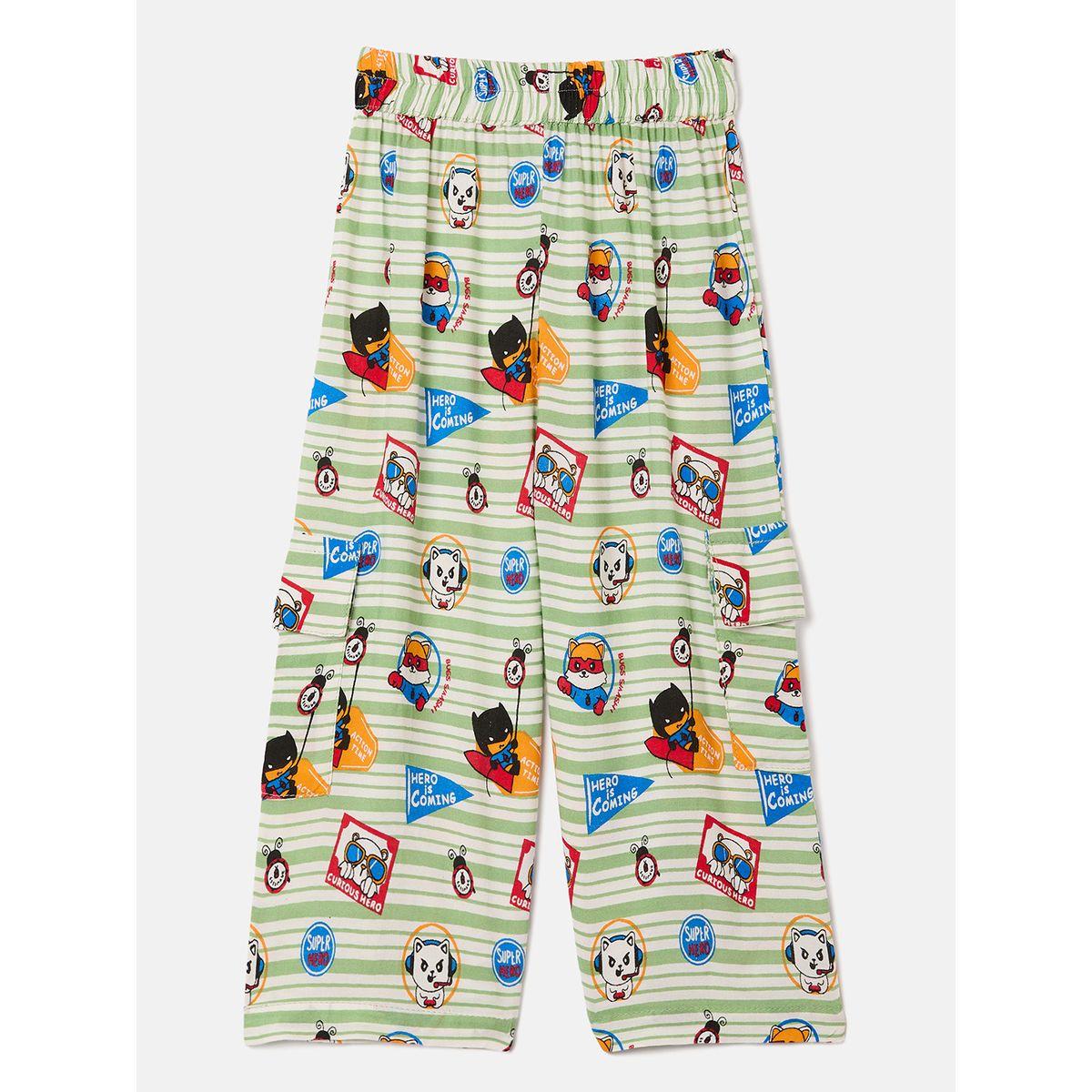 طقم من بنطال بيجاما مع بلوزة بطبعة جرافيك ستايلو بَج × ستايلي-boys-clothing-nightwear-image-5
