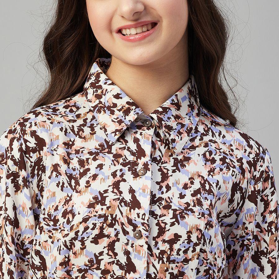 Stylo Bug X Styli All Over Print 3/4 Sleeves Shirt Dress-girls-clothing-dressesandjumpsuits-image-6