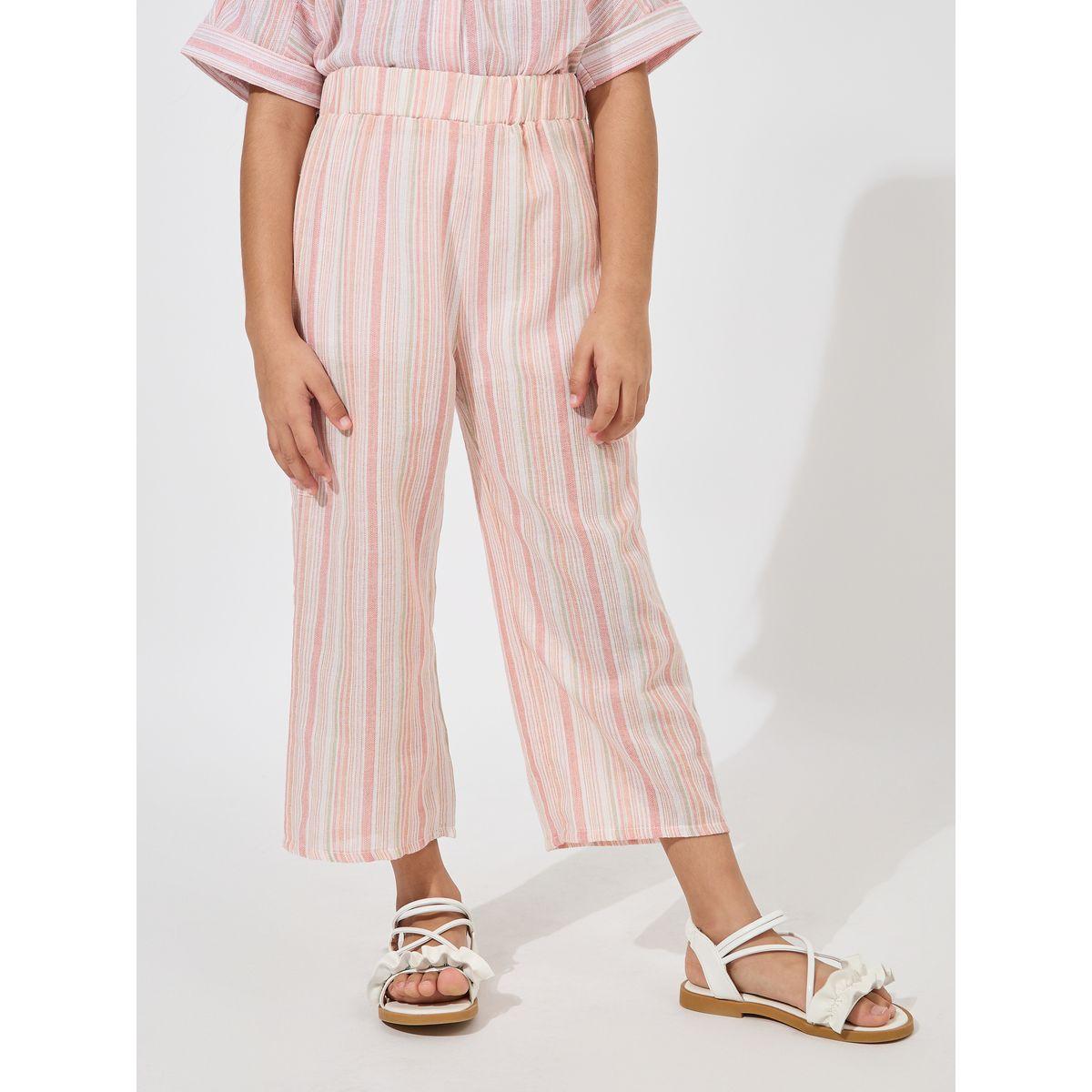 Styli Striped Crop Shirt & Pants Set-girls-clothing-setsandcoords-image-5