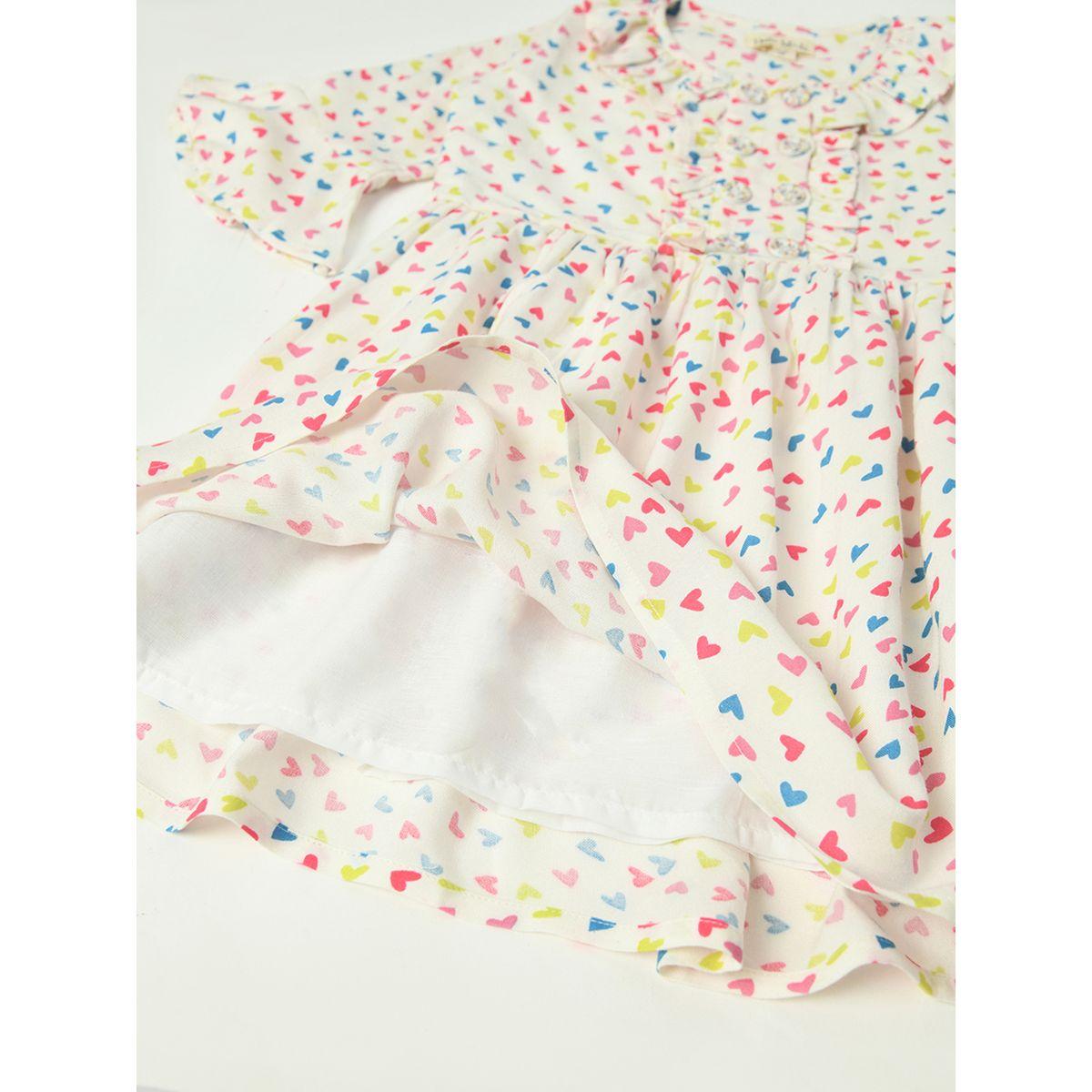 Bella Moda X Styli  Ditsy Heart Print Casual Cotton Dress-girls-clothing-dressesandjumpsuits-image-5