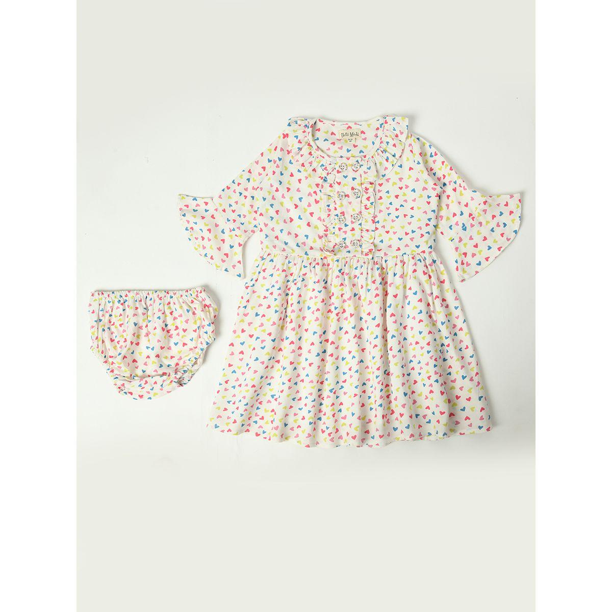 Bella Moda X Styli  Ditsy Heart Print Casual Cotton Dress-girls-clothing-dressesandjumpsuits-image-6