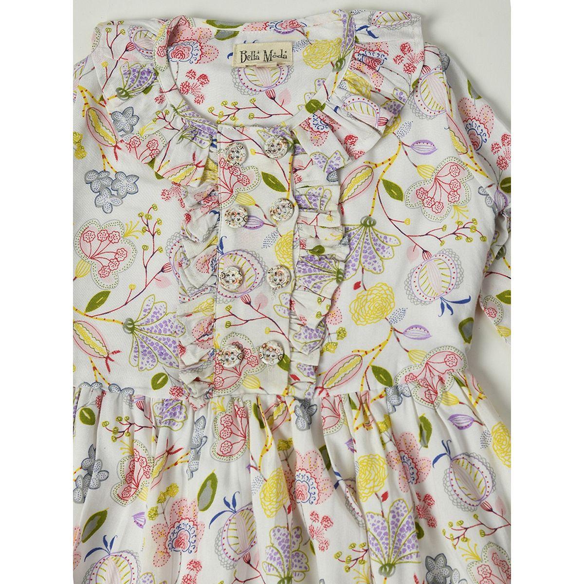 Bella Moda X Styli  Floral Print Ruffled Dress with Briefs-girls-clothing-dressesandjumpsuits-image-3