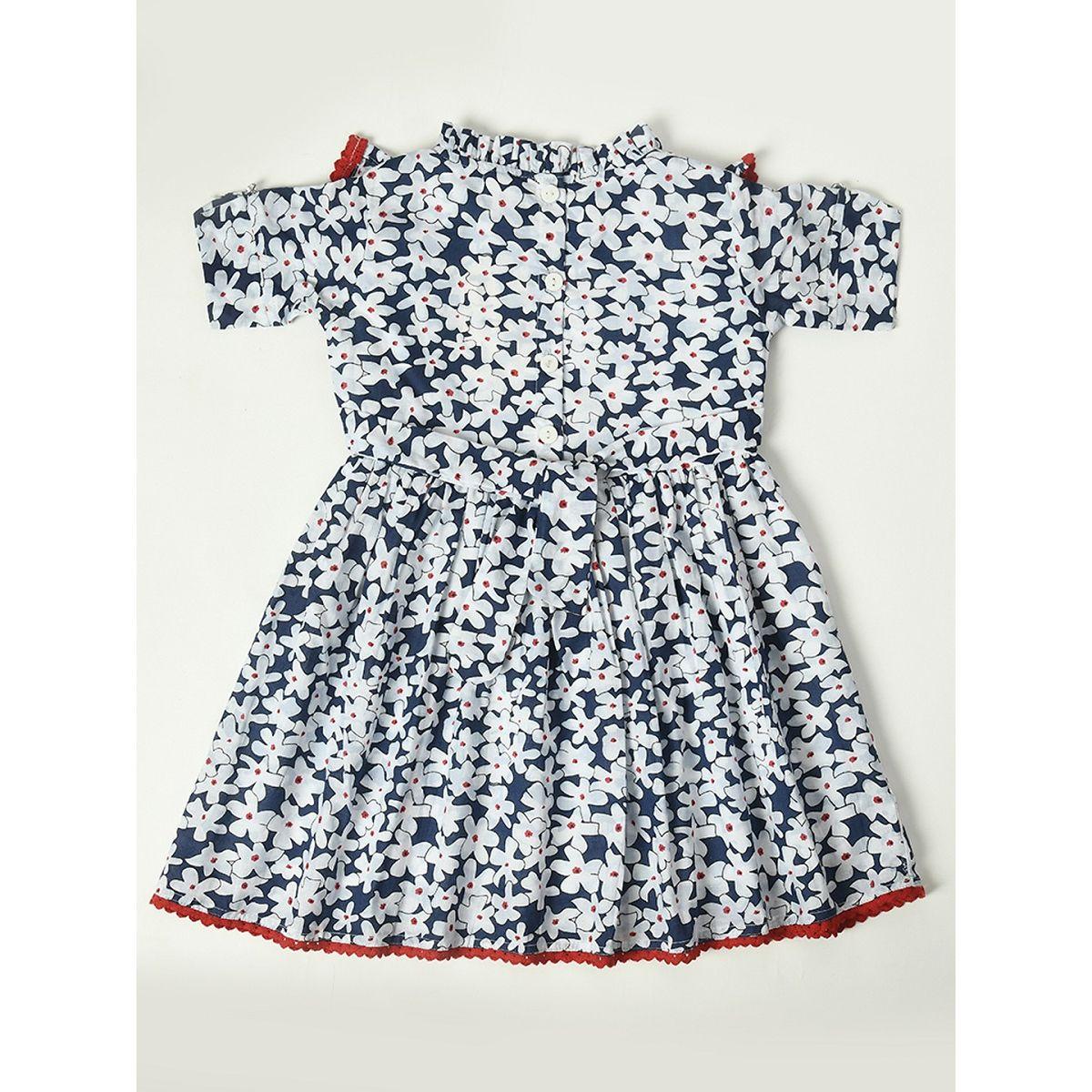 Bella Moda X Styli  Floral Print A-Line Dress with Brief-girls-clothing-dressesandjumpsuits-image-2