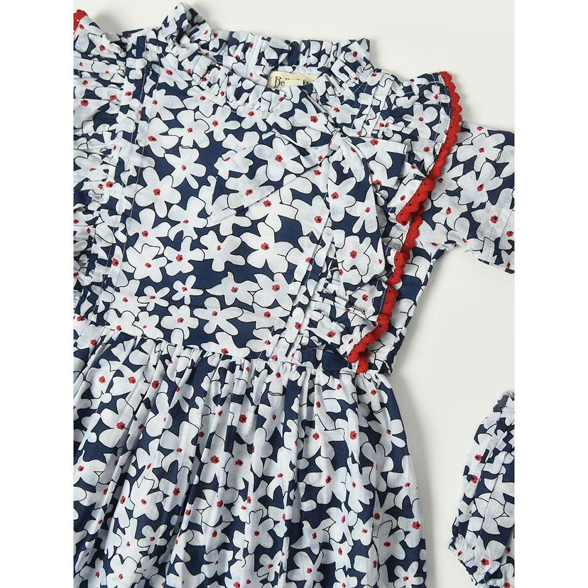 Bella Moda X Styli  Floral Print A-Line Dress with Brief-girls-clothing-dressesandjumpsuits-image-3