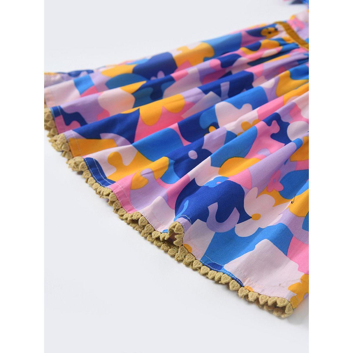 Bella Moda X Styli  Abstract Print Casual Dress with Brief-girls-clothing-dressesandjumpsuits-image-4