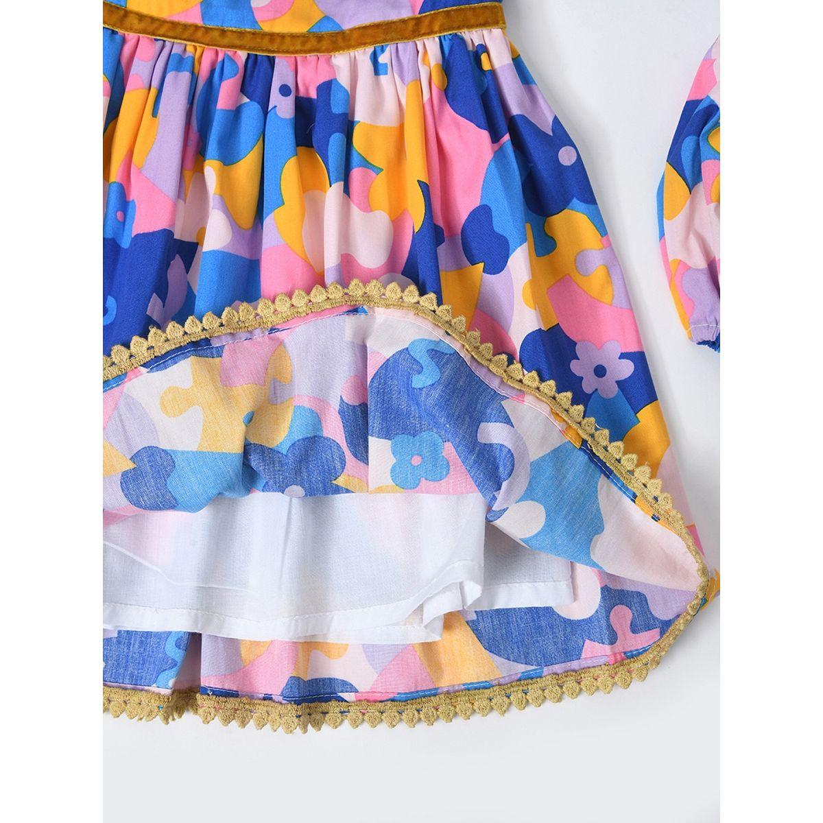 Bella Moda X Styli  Abstract Print Casual Dress with Brief-girls-clothing-dressesandjumpsuits-image-5