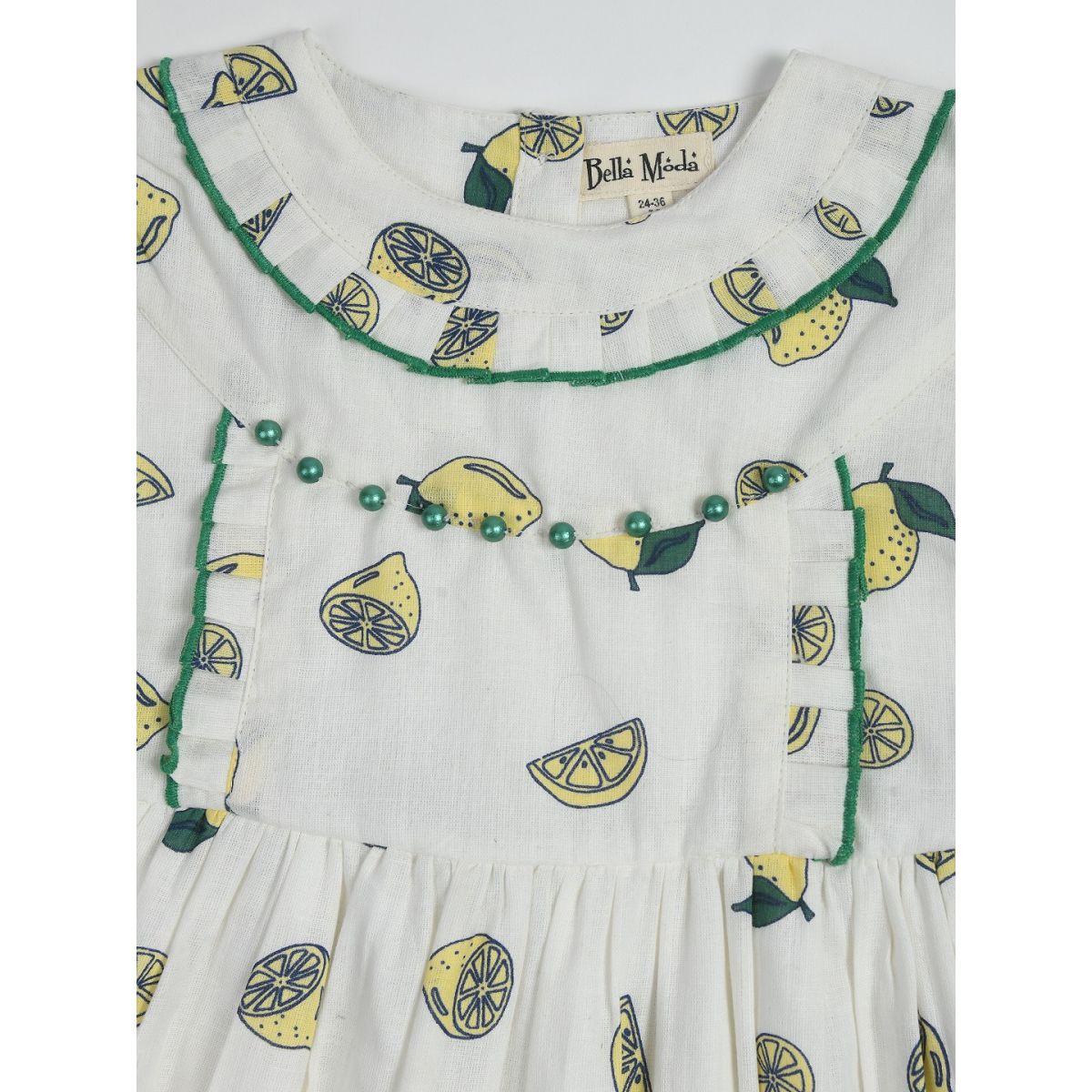 فستان كاجوال بطبعة ليمون بيلا مودا × ستايلي-girls-clothing-dressesandjumpsuits-image-3