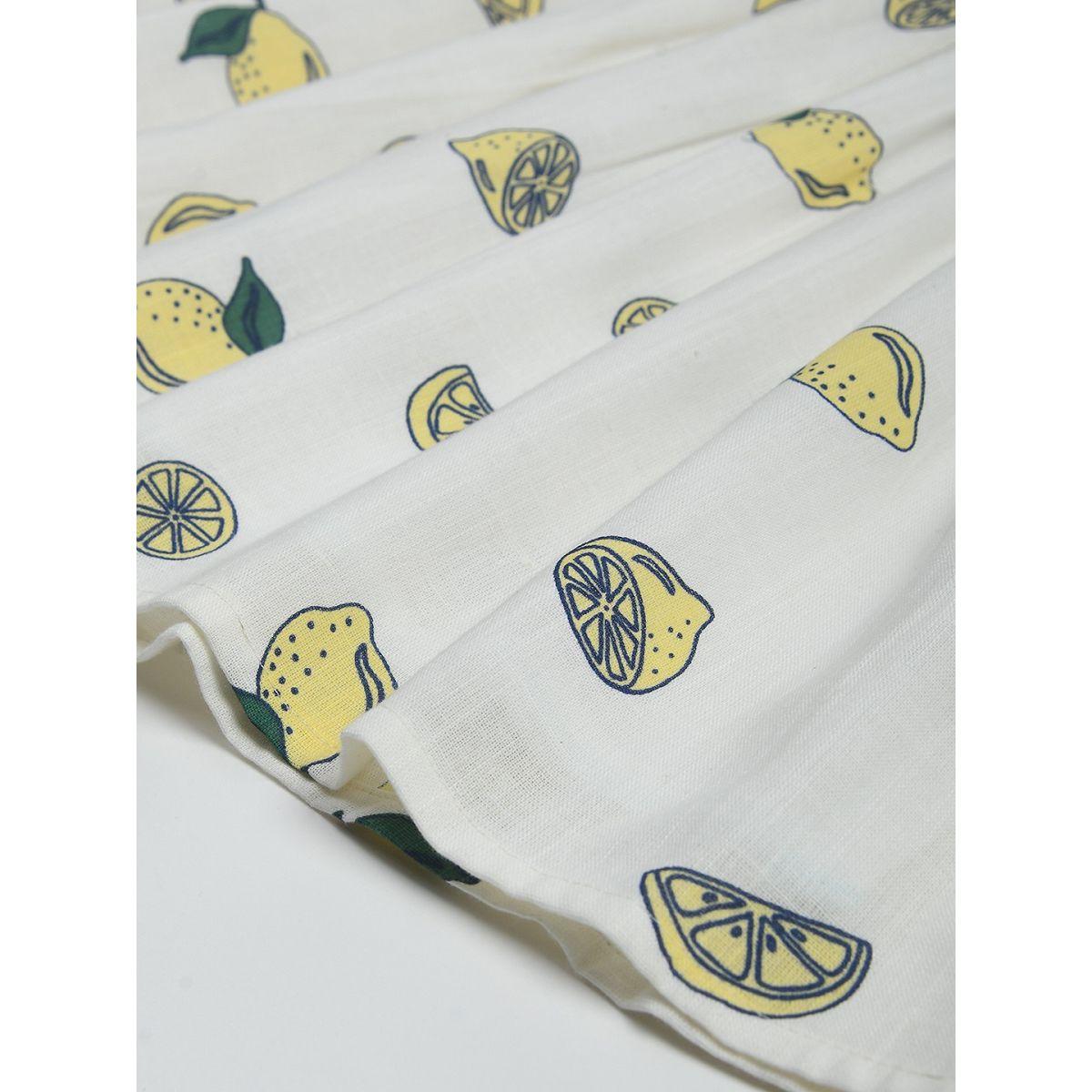 Bella Moda X Styli  Lemon Print Cotton Casual Dress-girls-clothing-dressesandjumpsuits-image-4