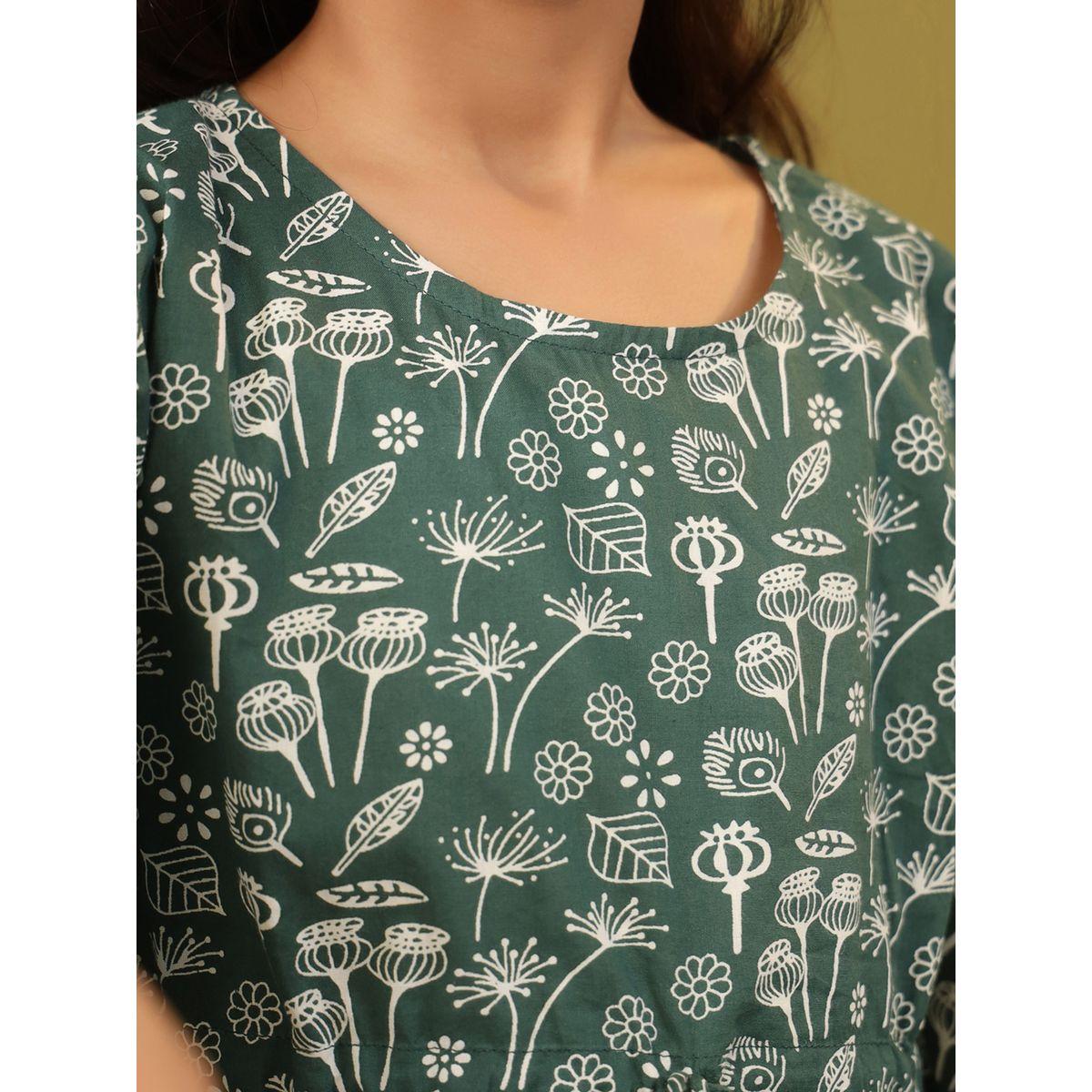 Sanskrutihomes X Styli  All Over Print Drawstring Top & Pyjama Set-girls-clothing-nightwear-image-5