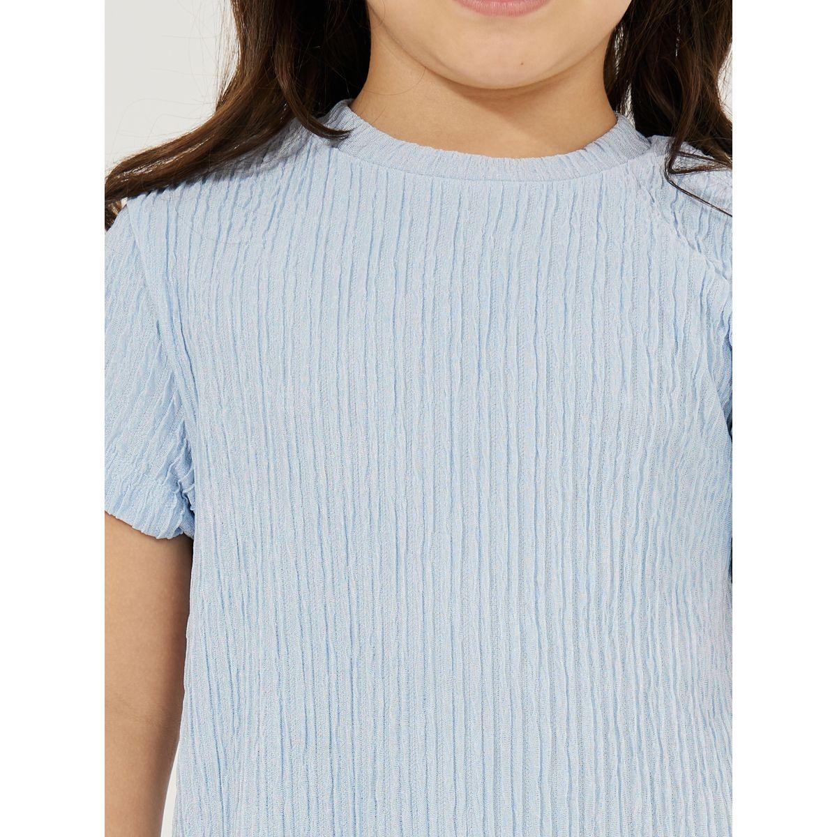 فستان بتفاصيل بارزة الملمس مع حافة كشكش-girls-clothing-dressesandjumpsuits-image-2