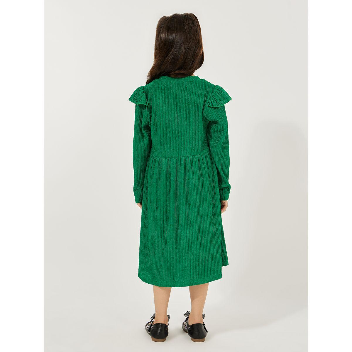 فستان بتفاصيل بارزة الملمس مع كشكش-girls-clothing-dressesandjumpsuits-image-4