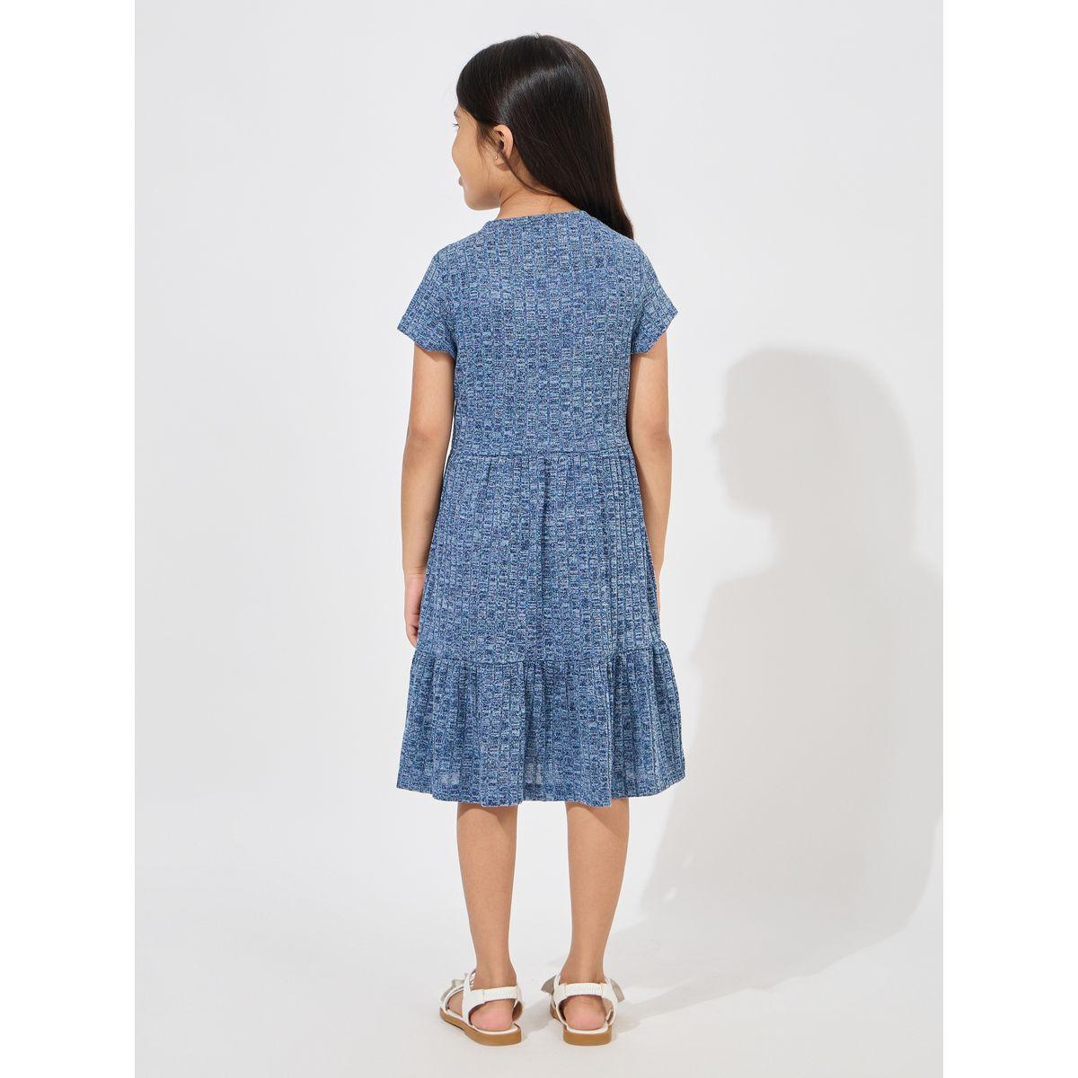 Styli Elevate Melange Knitted Casual Dress-girls-clothing-dressesandjumpsuits-image-4