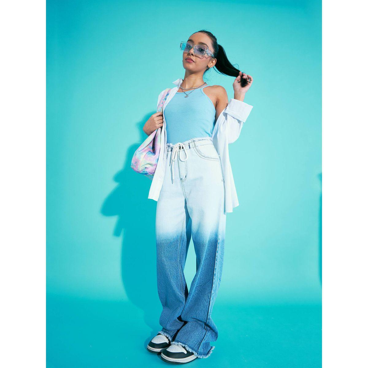Noh-Voh X Styli  Ombre Effect Wide Leg Jeans-girls-clothing-bottoms-jeansandjeggings-image-2