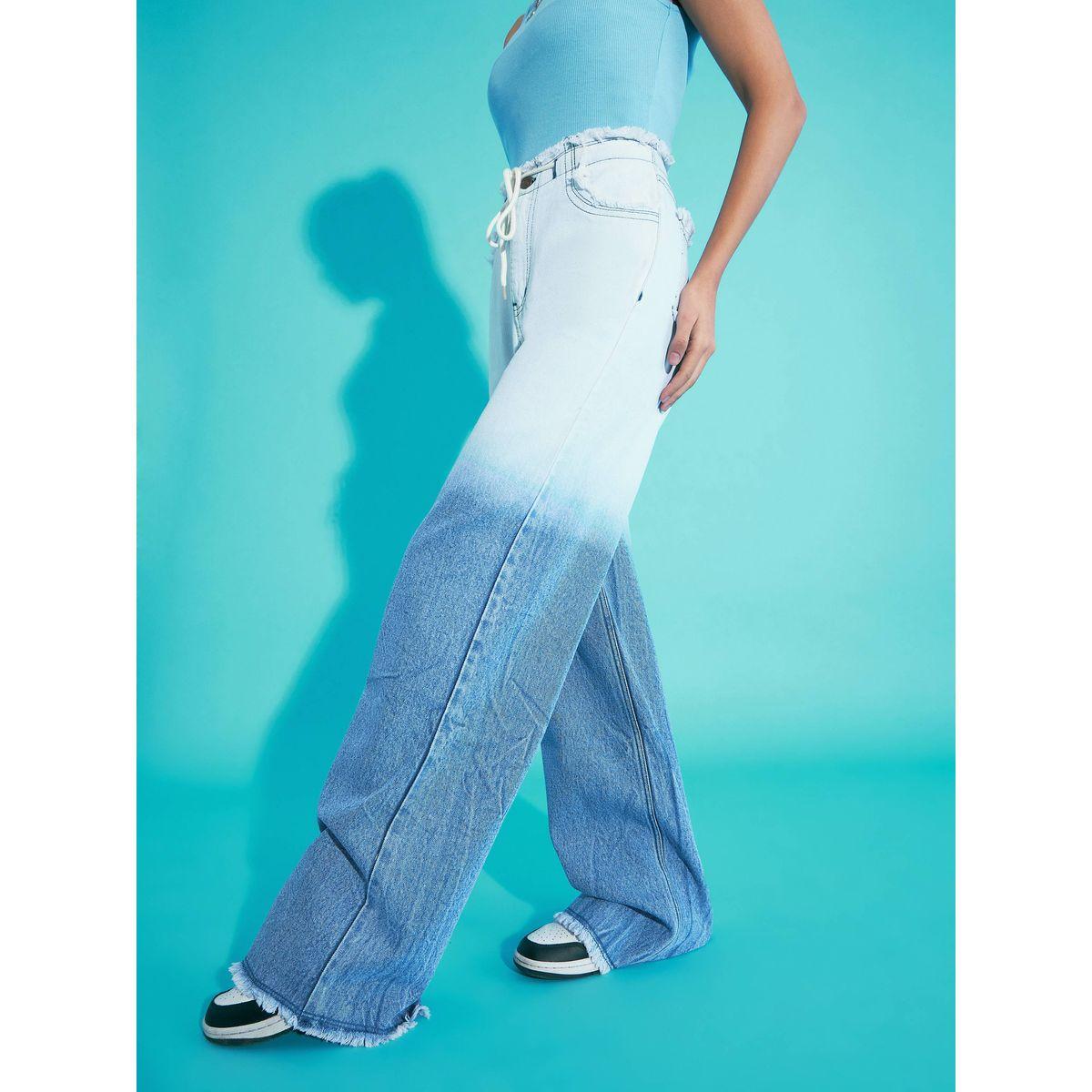 جينز بارجل واسعة وتفاصيل تدرج الالوان نوه-فوه × ستايلي-girls-clothing-bottoms-jeansandjeggings-image-3